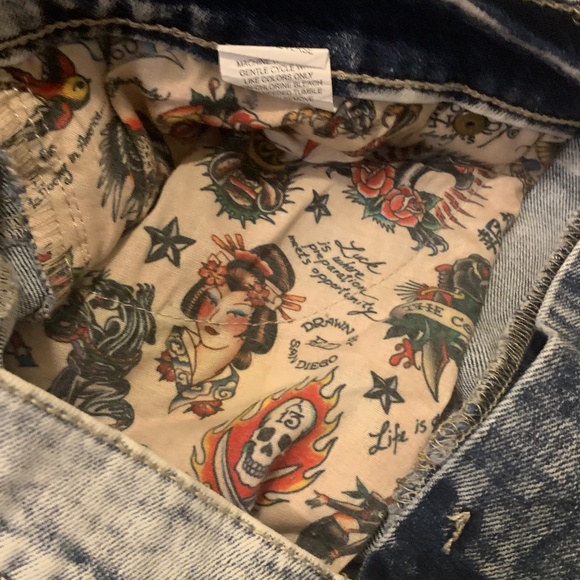 Ed Hardy Screaming Tiger Slim Skinny Jeans - Picture 7 of 9
